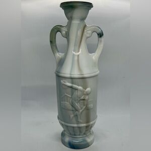 Vintage MCM Jim Beam Slag Glass Decanter w/o Stopper